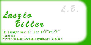 laszlo biller business card